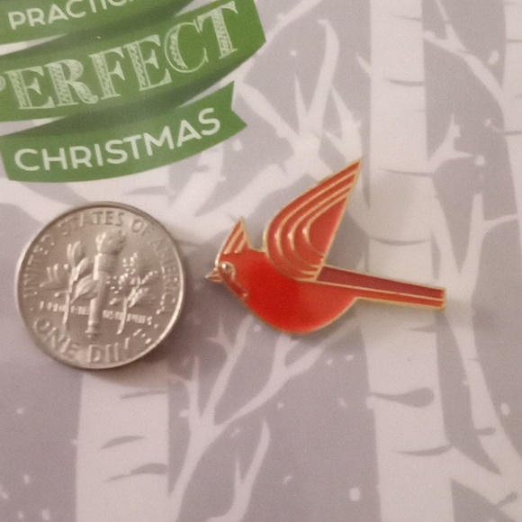 RED BIRD PIN - Picture 3 of 3